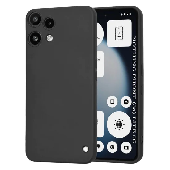 Калъф за Nothing Phone (3a) Lite - Techsuit SoftFlex - Черен