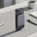Външна батерия Proove Hoodman (PBH120010003) - Магнитна, Qi, 20W, 10000mAh - Сива