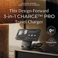 Безжично зарядно W106 (YL0424120009) 3в1 - Lisen - MagSafe, Qi2, сгъваема станция за iPhone/Apple Watch/AirPods, 15W - Сиво