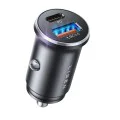 Зарядно за кола (YL0223090002) - Lisen - бързо зареждане, USB, Type-C, PD36W, QC18W - Черно