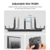 Вертикална стойка за лаптоп Spigen LD208S4 (AMP10640) - за 4 устройства, регулируема - Сива