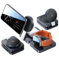 Безжично зарядно W103 (YL0324090008) - Lisen - MagSafe, бързо зареждане, 3в1, Qi2, с Type-C кабел и зарядно - Черно