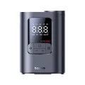 Компресор за кола GoTrip VA1 Super Mini (C0119701) - Baseus - с дисплей, фенерче, 22 цилиндъра - Космическо черно