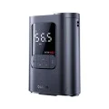 Компресор за кола GoTrip VA1 Super Mini (C0119701) - Baseus - с дисплей, фенерче, 22 цилиндъра - Космическо черно