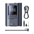 Компресор за кола GoTrip VA1 Super Mini (C0119701) - Baseus - с дисплей, фенерче, 22 цилиндъра - Космическо черно