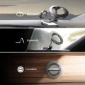 Стойка за кола (YL0224010003) - Lisen - MagSafe, за табло, универсална, 360° ротация, сгъваема, N52 магнити - Черно