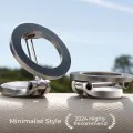 Стойка за кола (YL0224010003) - Lisen - MagSafe, за табло, универсална, 360° ротация, сгъваема, N52 магнити - Черно