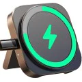 Безжично зарядно 2в1 (YL0324100013) за iPhone, Apple Watch, AirPods - Lisen - MagSafe, с Type-C кабел, 15W - Черно