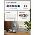 Зарядна станция 3в1 (YL0424010003) за телефон, AirPods и Apple Watch - Lisen - със зарядно за стена, 15W, сгъваема - Черно