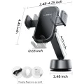Стойка за кола A680 (YL0225010007) за табло и бюро - Lisen - Електрически вакуум, 360° ротация, скоби за захващане - Черно