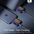 Кабел за данни (YL0123070023) (2 броя) - Lisen - Type-C към Type-C, 240W, найлонова оплетка, 2м - Тъмносин