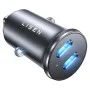 Зарядно за кола (YL0223080007) - Lisen - Двоен Type-C, 2x 45W, 12V/24V, алуминиева сплав - Черно