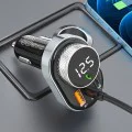 Зарядно за кола с FM трансмитер Proove (FMSL30110001) - Bluetooth 5.4, Fast Charge, 30W - Черно