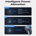Зарядно за кола (YL0223080037) (2 броя) - Lisen - USB, Type-C, PD36W, Q3.0, 12V/24V - Черно