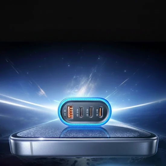 Зарядно за кола (YL0223120021) - Lisen - с Type-C кабел, USB, 3x Type-C, 101W, бързо зареждане, 12V/24V - Черно