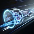 Зарядно за кола (YL0224010001) - Lisen - с Type-C кабел, USB-A, Type-C, 170W, GaN, алуминиева сплав, 12V/24V, 1м - Черно