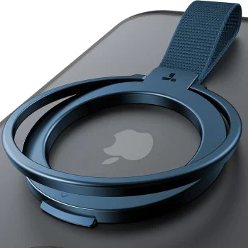 Torras - Ostand Magnetic Ring - Въртяща се на 360° стойка, държач за телефон/ръкохватка, лесно закрепване - тъмносин