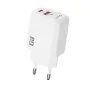 Зарядно устройство Lito (LC28) - Type-C, USB, PD20W, огнеупорен PC - Бяло