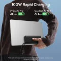 Външна батерия Baseus EnerFill FC41 (E0028N03) - два USB-C кабела, бързо зареждане, 100W, 20000mAh - Черен