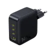 Зарядно устройство Baseus EnerFill FH11 (E0121J00) - 3x USB-C, 1x USB-A, 140W, GaN технология - Черно