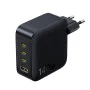 Зарядно устройство Baseus EnerFill FH11 (E0121J00) - 3x USB-C, 1x USB-A, 140W, GaN технология - Черно