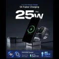 Безжична зарядна станция Spigen Essential EF323MQ (ACH10398) - MagSafe, Qi2.2, 3in1, 25W - Черна