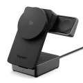 Безжична зарядна станция Spigen Essential EF323MQ (ACH10398) - MagSafe, Qi2.2, 3in1, 25W - Черна