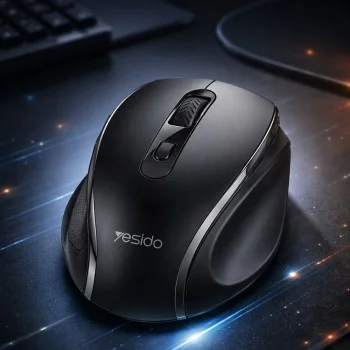 Безжична мишка Yesido KB45 - 2.4G Connection, 800 / 1200 / 1600 DPI, Low Noise - Черна