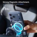 Стойка за кола с безжично зареждане Spigen Essential EV15MAQ (ACP10513) - MagSafe, Qi2, 15W - Черна