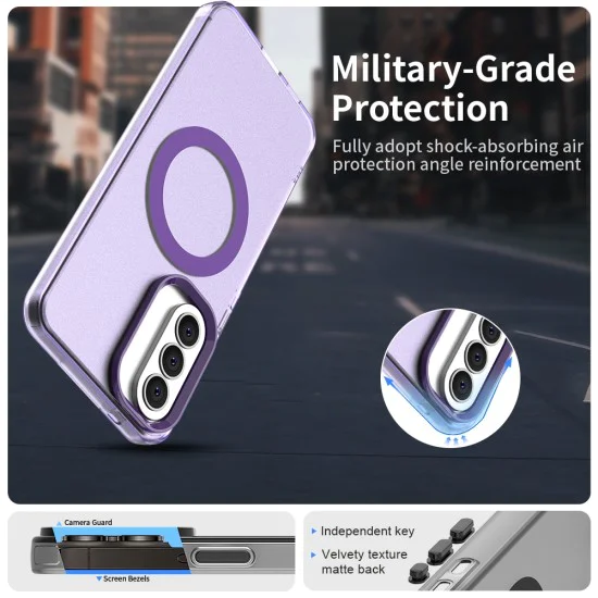 Калъф за Samsung Galaxy A57 5G - CandyCase MagSafe - Techsuit - Лилав
