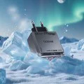 Зарядно устройство за стена Yesido YC101 - USB, 2x Type-C, GaN, Fast Charging, 65W, 5V/3A, CE, FCC, ROHS, VO - Черно