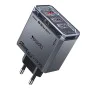 Зарядно устройство за стена Yesido YC101 - USB, 2x Type-C, GaN, Fast Charging, 65W, 5V/3A, CE, FCC, ROHS, VO - Черно