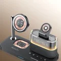 Стойка за безжично зареждане Yesido DS37 - Fast Charge, за iPhone, AirPods, Earbuds, Soft Night Light, 25W - Черна