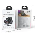 Стойка за безжично зареждане Yesido DS38 - 8in1, MagSafe, Fast Charging, за iPhone, Apple Watch, Earbuds, 65W - Черна