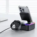 Стойка за безжично зареждане Yesido DS38 - 8in1, MagSafe, Fast Charging, за iPhone, Apple Watch, Earbuds, 65W - Черна