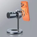 Стойка за безжично зареждане 3in1 Yesido DS40 - за Phone, Earphone, Watch с Touch Switch, Fan, Qi2.2, 25W, Type-C Cable - Черна
