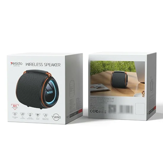 Безжична колонка Yesido YSW40 - Bluetooth 5.3, Type-C, TF Card, USB, 1200mAh, 8W - Черна