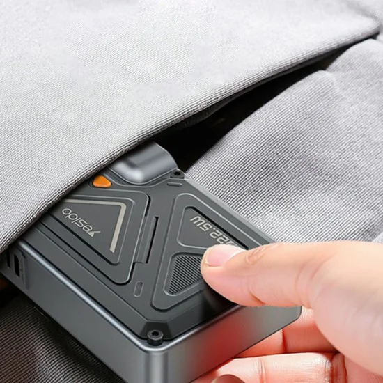 Външна батерия Yesido YP89 - Magnetic, Fast Charge, USB, Lightning, Type-C, Built-in Stand, LED Lights, 10000mAh, 22.5W - Сива