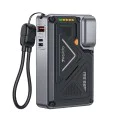 Външна батерия Yesido YP89 - Magnetic, Fast Charge, USB, Lightning, Type-C, Built-in Stand, LED Lights, 10000mAh, 22.5W - Сива