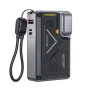 Външна батерия Yesido YP89 - Magnetic, Fast Charge, USB, Lightning, Type-C, Built-in Stand, LED Lights, 10000mAh, 22.5W - Сива