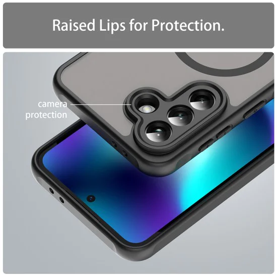 Калъф за Samsung Galaxy A37 5G - HaloFrost II MagSafe - Techsuit - Черен