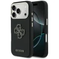 Калъф за iPhone 17 Pro Max - Guess Hardcase Resin Logo - Черен