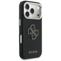 Калъф за iPhone 17 Pro Max - Guess Hardcase Resin Logo - Черен