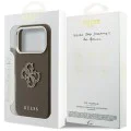 Калъф за iPhone 17 Pro Max - Guess Hardcase Resin Logo - Кафяв