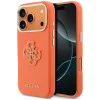 Калъф за iPhone 17 Pro - Guess Hardcase Resin Logo - Оранжев