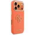 Калъф за iPhone 17 Pro - Guess Hardcase Resin Logo - Оранжев