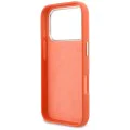 Калъф за iPhone 17 Pro - Guess Hardcase Resin Logo - Оранжев