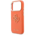 Калъф за iPhone 17 Pro - Guess Hardcase Resin Logo - Оранжев