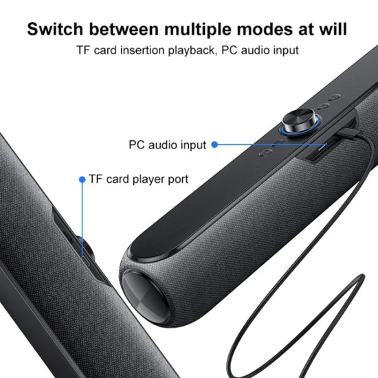 Безжична колонка Yesido YSW42 - Bluetooth 5.3, Type-C, TF, 2000mAh, 20W - Черна