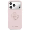 Калъф за iPhone 17 Pro Max - Guess Hardcase Resin Logo - Розов